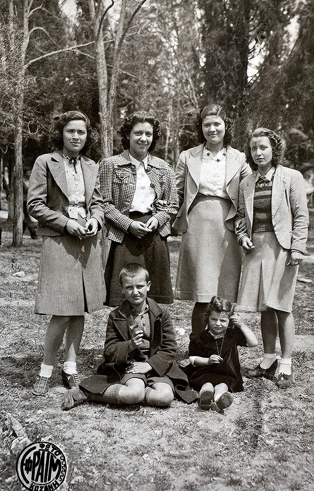 Boy John Zizioulas with family